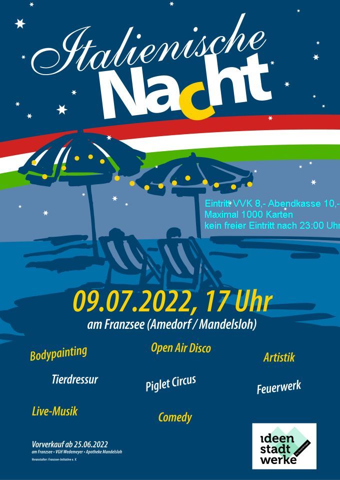 Italienische Nacht am Franzsee am 09.07.2022