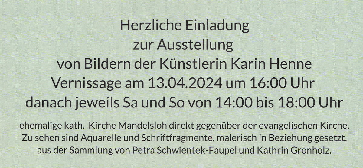 Flyer für Karin Henne Ausstellung - Seite 03