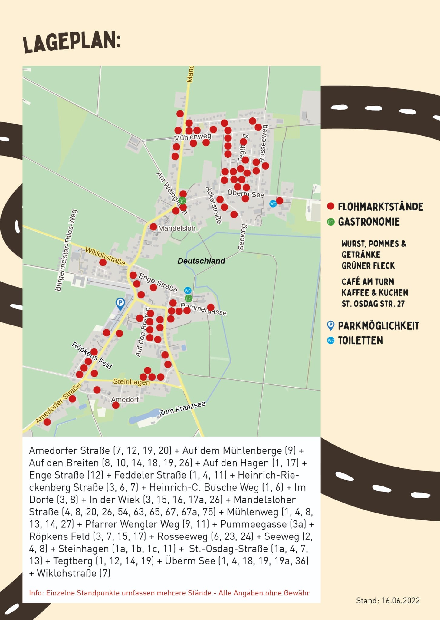 Lageplan Dorfflohmarkt am 26.06.2022